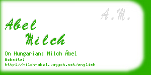 abel milch business card